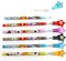 TINYMILLS 24 Pcs Day of the Dead Halloween Multi Point Stackable Pencil with Eraser for Halloween Party Favor Prize Carnival Goodie Bag Stuffers Pinata Fillers